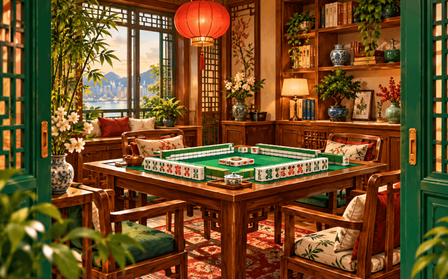 Hong Kong Mahjong learning room