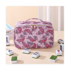 Paisley Mahjong Storage Bag - Multi-Function Travel Organizer